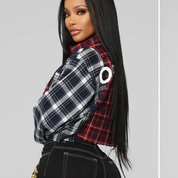 Fashion Nova | Off Line Plaid Top - Picture 3 of 10